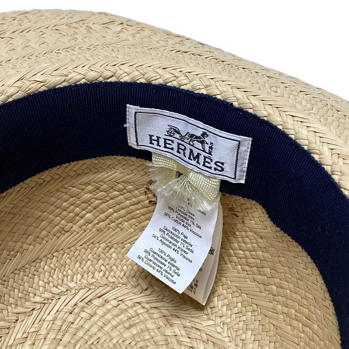 HERMES チェック柄 バケットハット 59 12270518_1.jpg