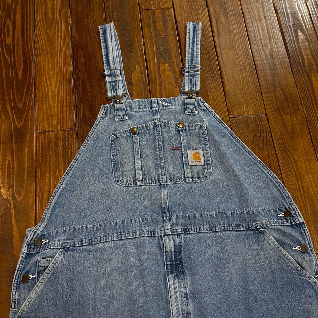 フェード感抜群 デニムオーバーオール