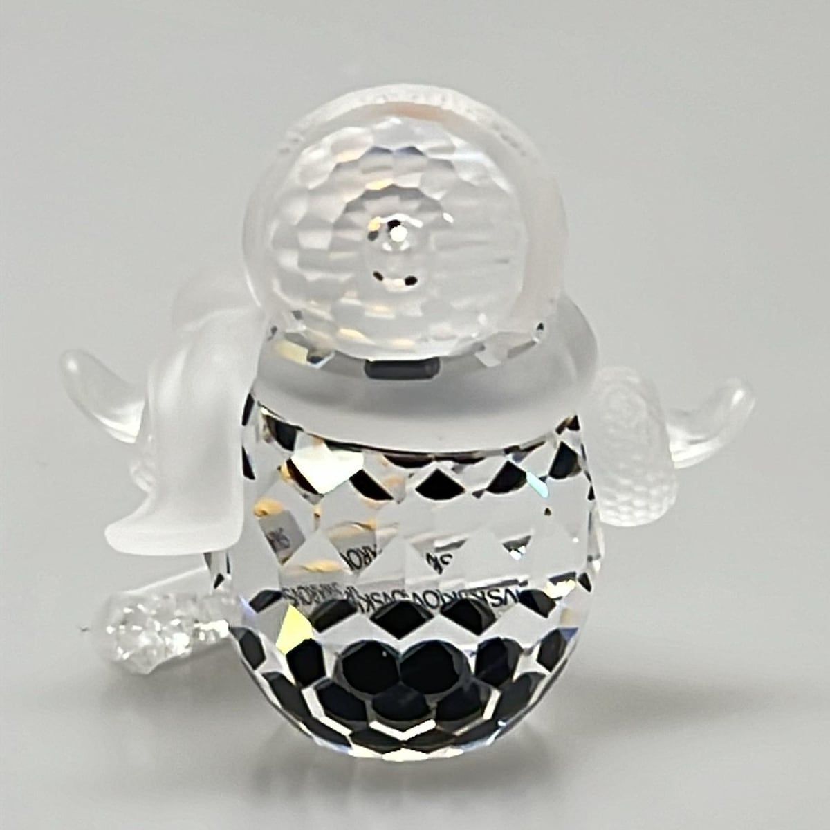 クリア×黒×オレンジ 置物