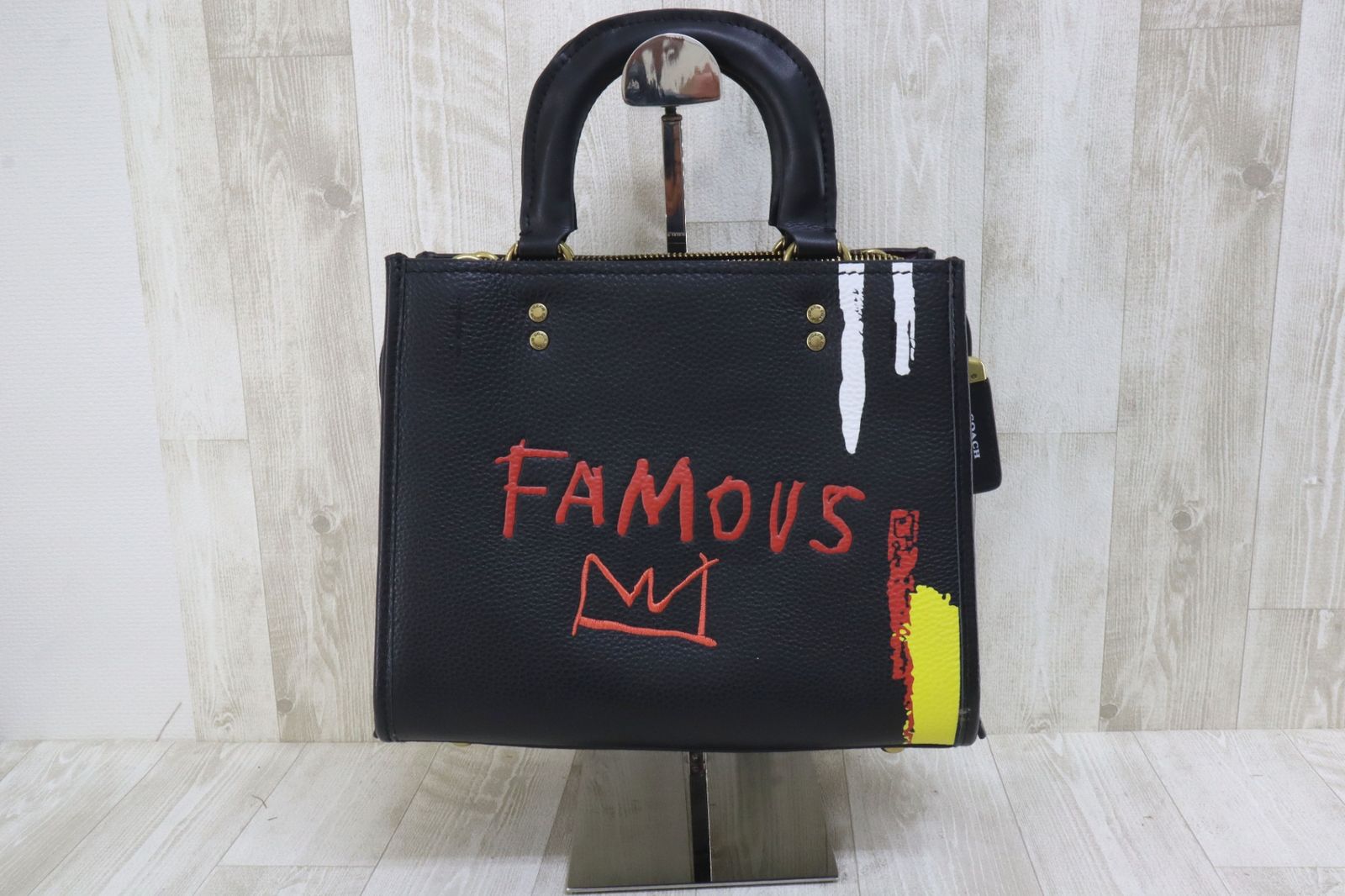 極美品 コーチ バスキア ローグ 39 2way トートバッグ  A4 ブラック 公式】コーチアウトレット | COACH X JEAN-MICHEL BASQUIAT