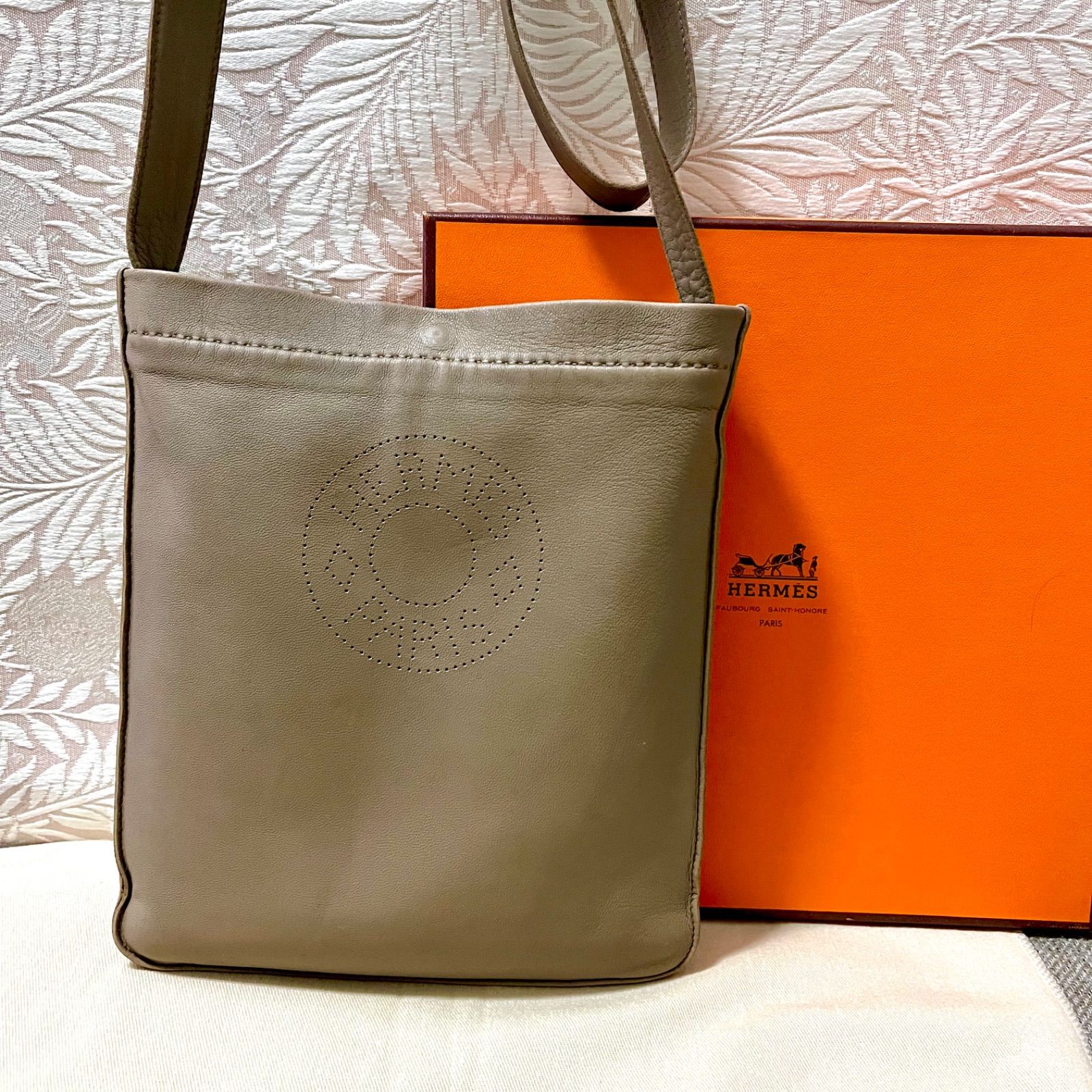 Herms エルメス クルードセル ポシェット エトゥープ ショルダーバッグ 