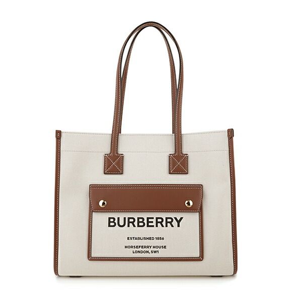新品 バーバリー BURBERRY トートバッグ CANVAS&LEATHER NEW TOTE オフ 
