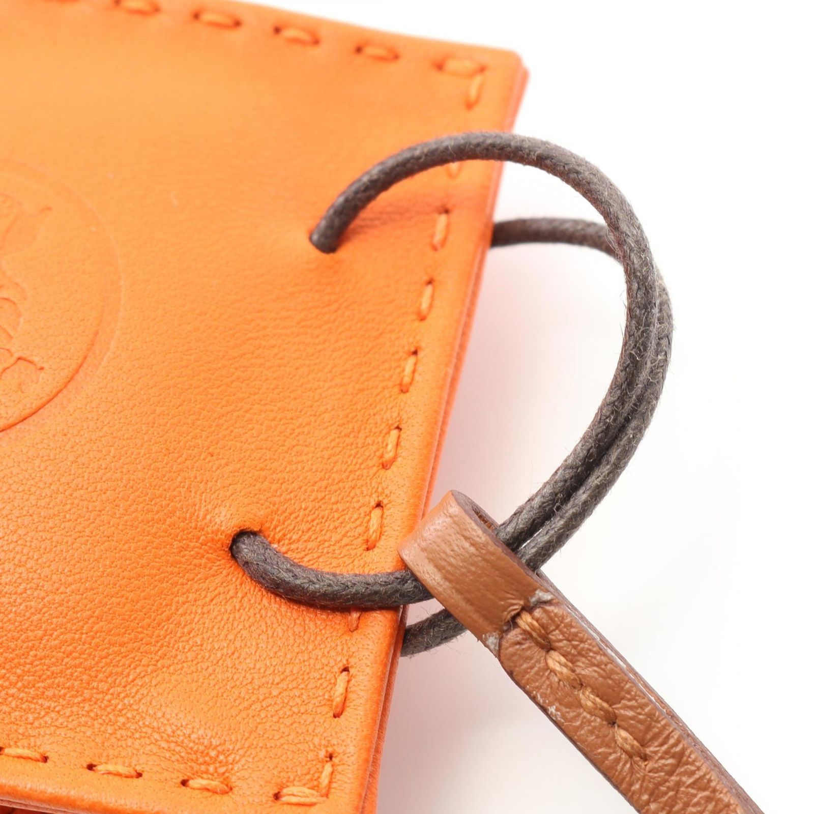 エルメス HERMES チャーム サックオランジュ フー フー レザー