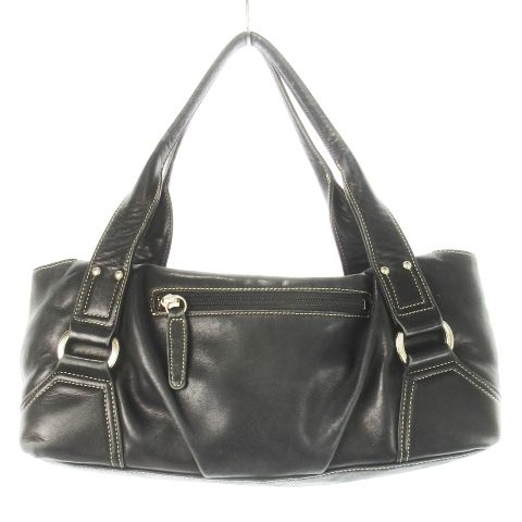 Uby ungaro　ユーバイウンガロ　ボレロ ユーバイウンガロ U by ungaro ハンドバッグ レザー 革 ツヤ 黒
