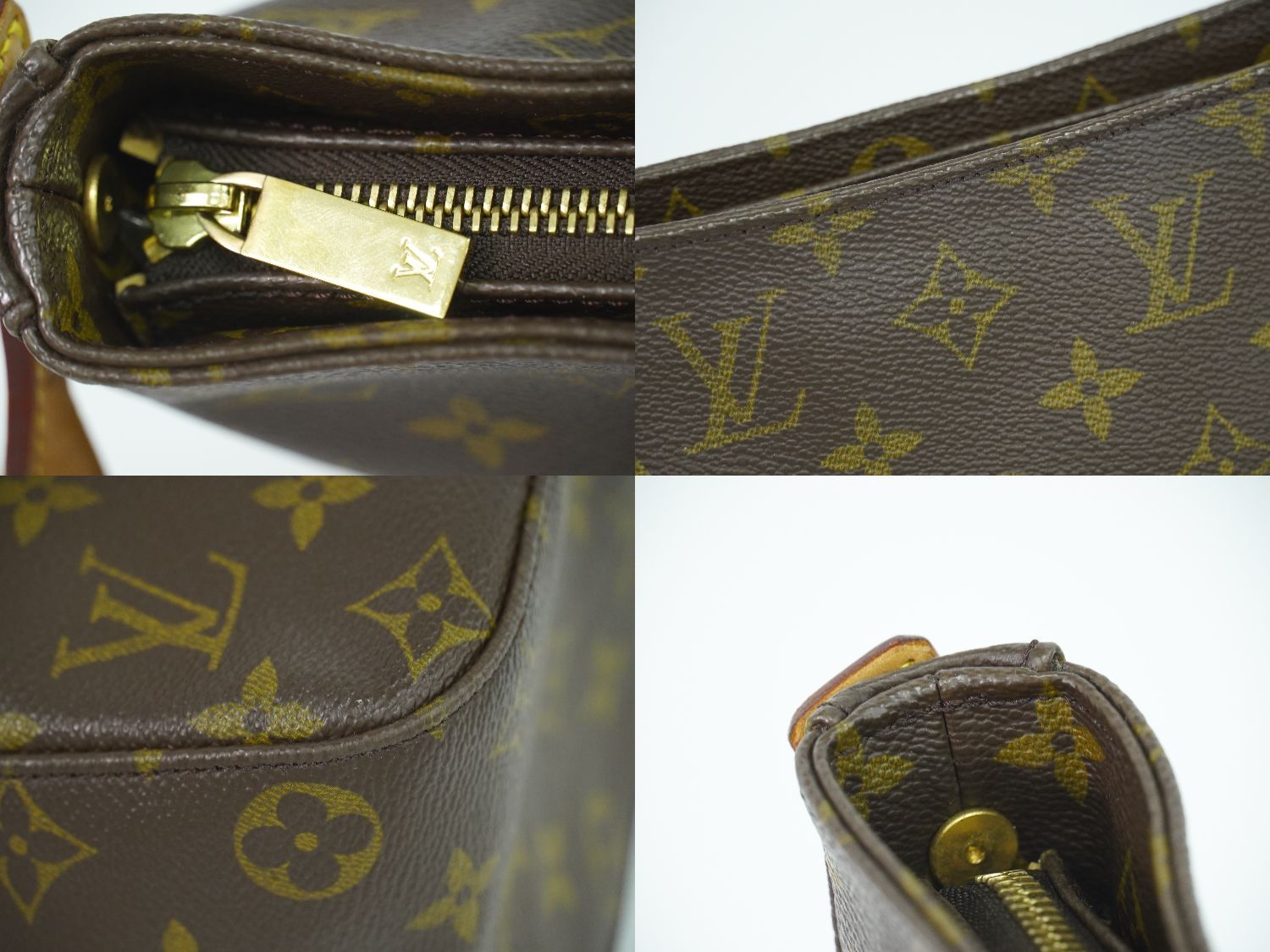 本物 ルイヴィトン LOUIS VUITTON LV ルーピング GM モノグラム ショルダーバッグ ブラウン M51145 Looping ビトン  バッグ 中古 【フォロー割】 - メルカリ