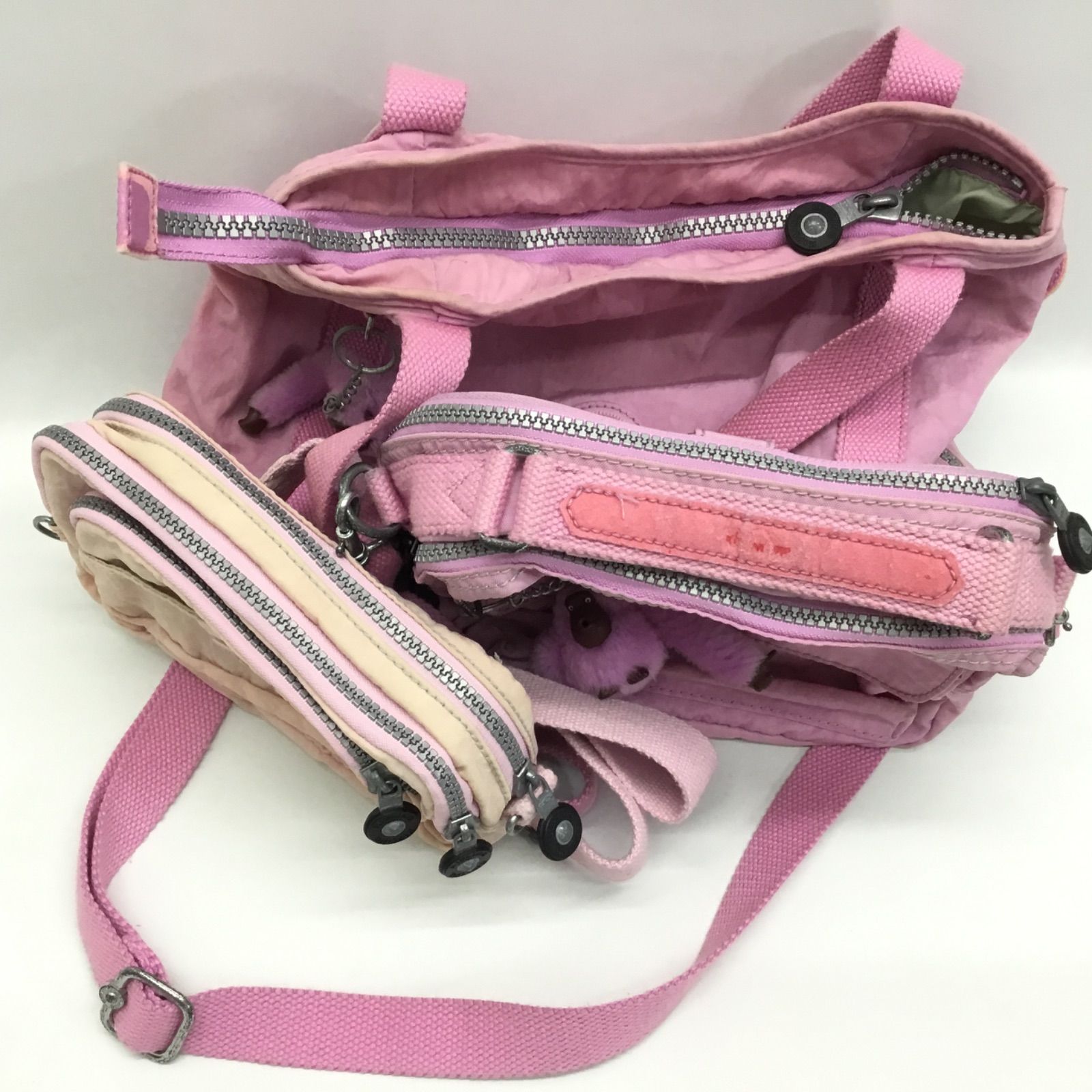 □KIPLING キプリング トートバッグ ショルダーバッグ ウエストバッグ 