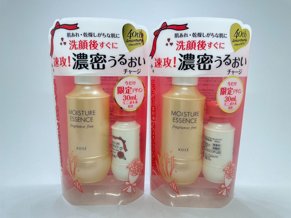 未使用 未開封 KOSE コーセー モイスチュアエッセンス F・F 40周年 キャンペーンセット 130ml 30ml 保湿美容液 無香料 弱酸性  参考価格5,500円 11,000円相当 M223 - メルカリ