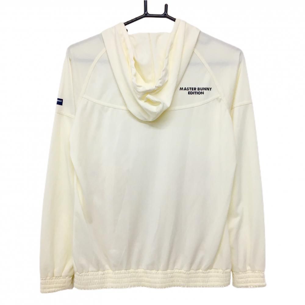 マスターバニー ジップパーカー 白 ロゴネイビー レディース 1 M ゴルフウェア MASTER BUNNY EDITION