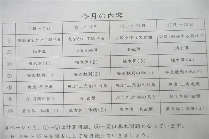 UU25-019 SAPIX 小学5年 算数 基礎力トレーニング 2～1月号 51S
