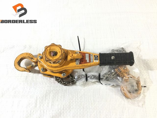 中古品KITO キトー 0.8t/0.8トン レバーブロック LB008 ガッチャ 荷締め機 89741
