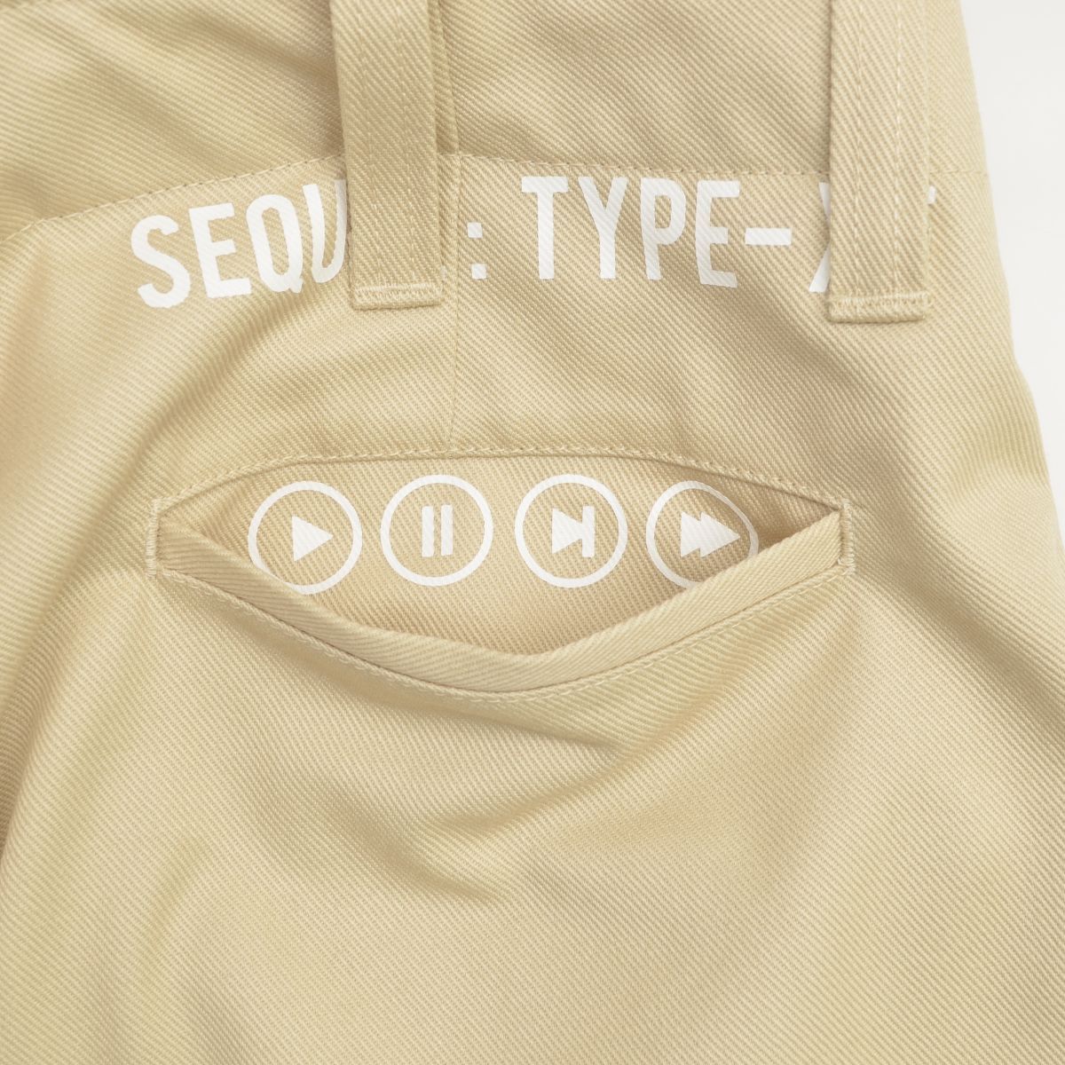 SEQUEL SQ-23SS-PT-01 TYPE-XF BEIGE チノパンツ-hybridautomotive.com