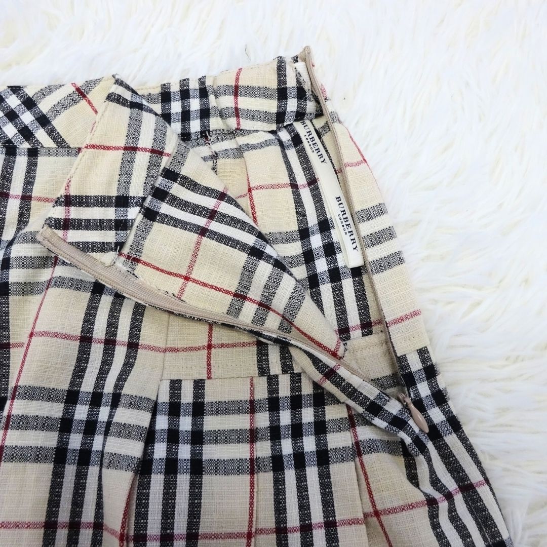 BURBERRY バーバリー ミニスカート ノバチェック プリーツ