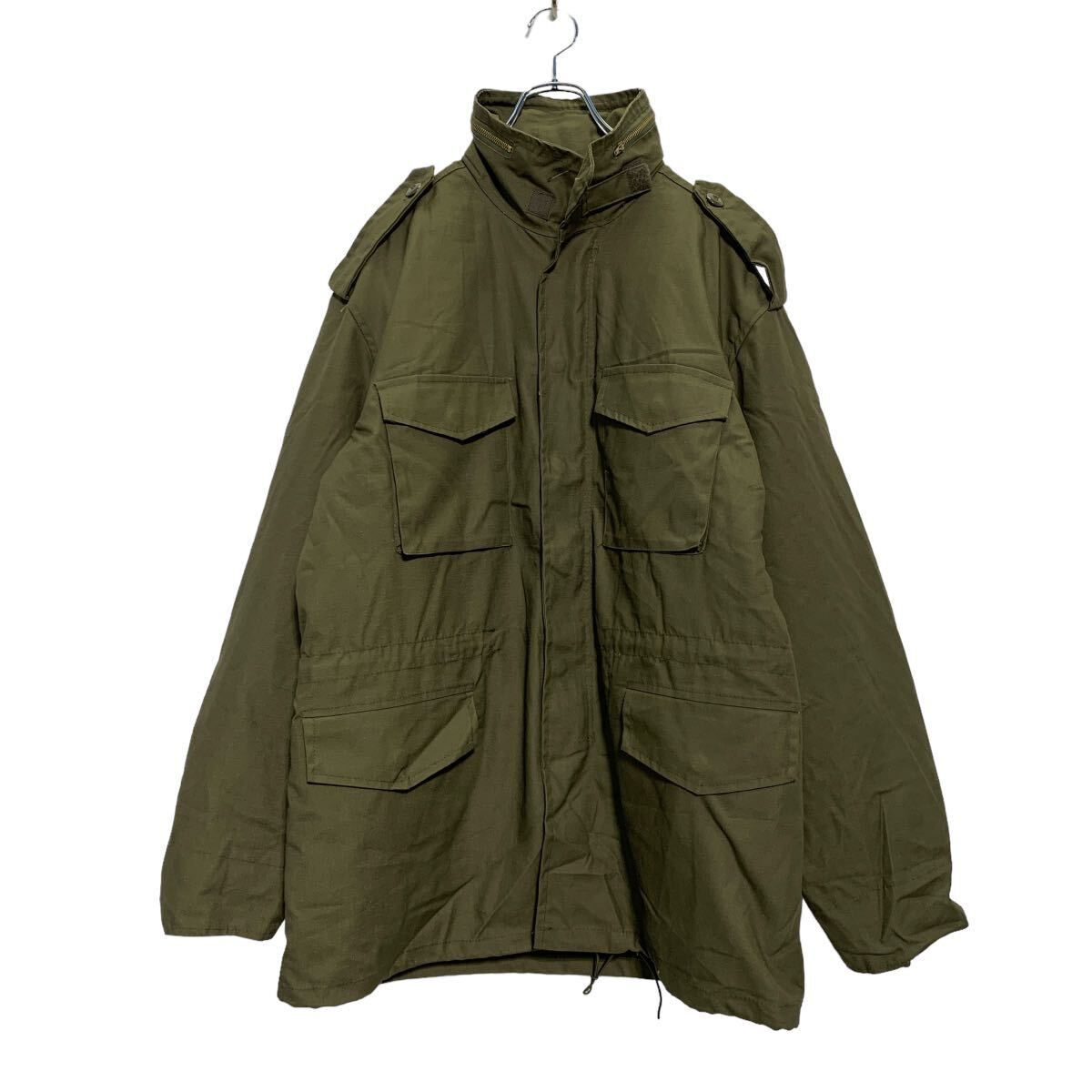 M-65タイプ ミリタリージャケット L オリーブ ODカラー ライナー付き 