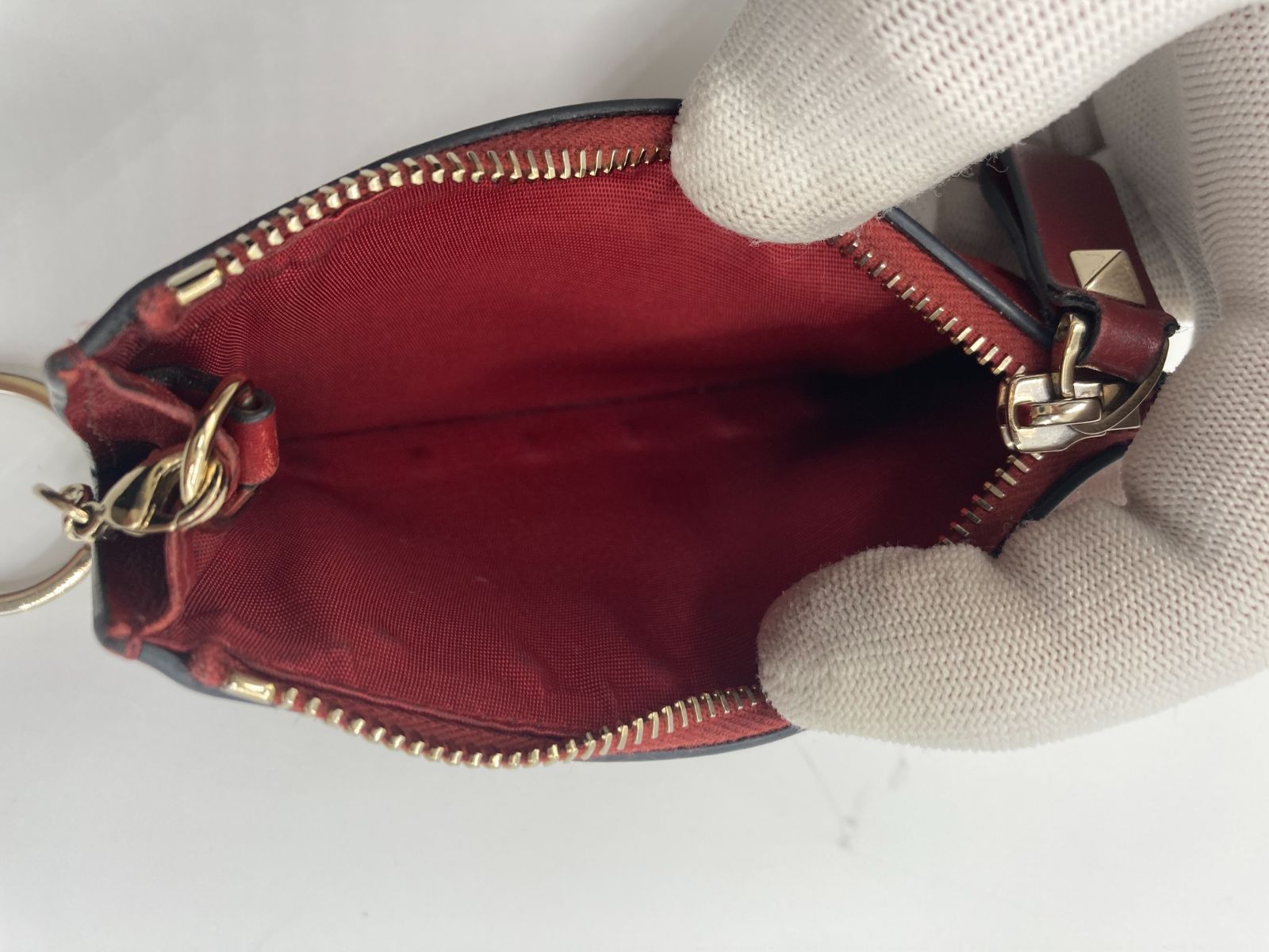 希少！　VALENTINO バレンティノ　コインケース　小銭入れ　レッド　赤☆ レッド（赤）系 VALENTINO(ヴァレンティノ) コインケース・小銭