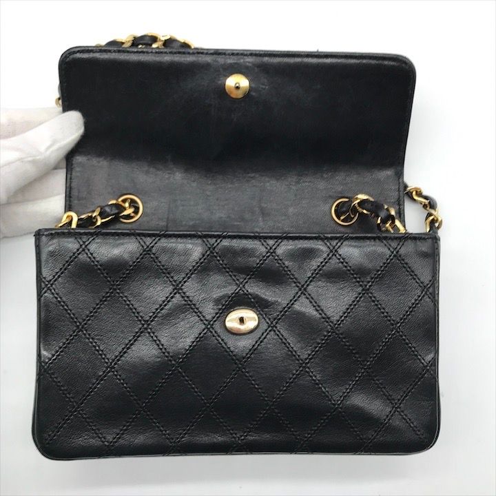 良品 CHANEL シャネル ミニ ビコローレ デカココマーク チェーン  