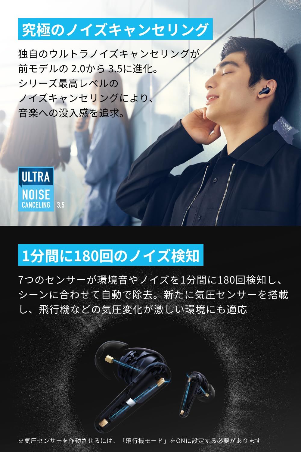 Anker Soundcore Liberty 4 Pro Bluetooth 5.3 カナル型完全ワイヤレスイヤホン ウルトラノイズキャンセリング 3.5 A.C.A.A 4.0 ハイレゾ 感圧 - スワイプセンサー搭載 PS ディープグリーン