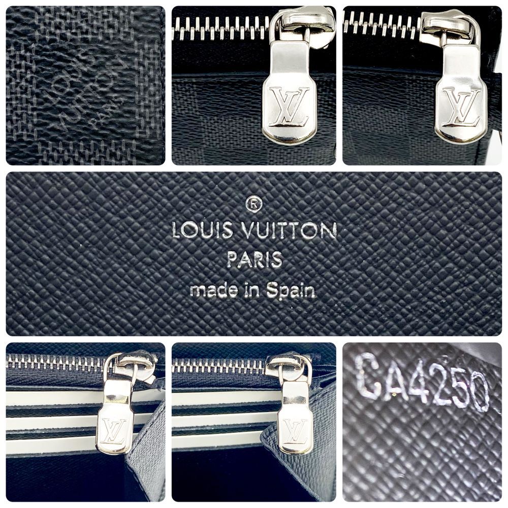 最高峰品】ルイヴィトン LOUIS VUITTON ダミエ・グラフィット ジッピー