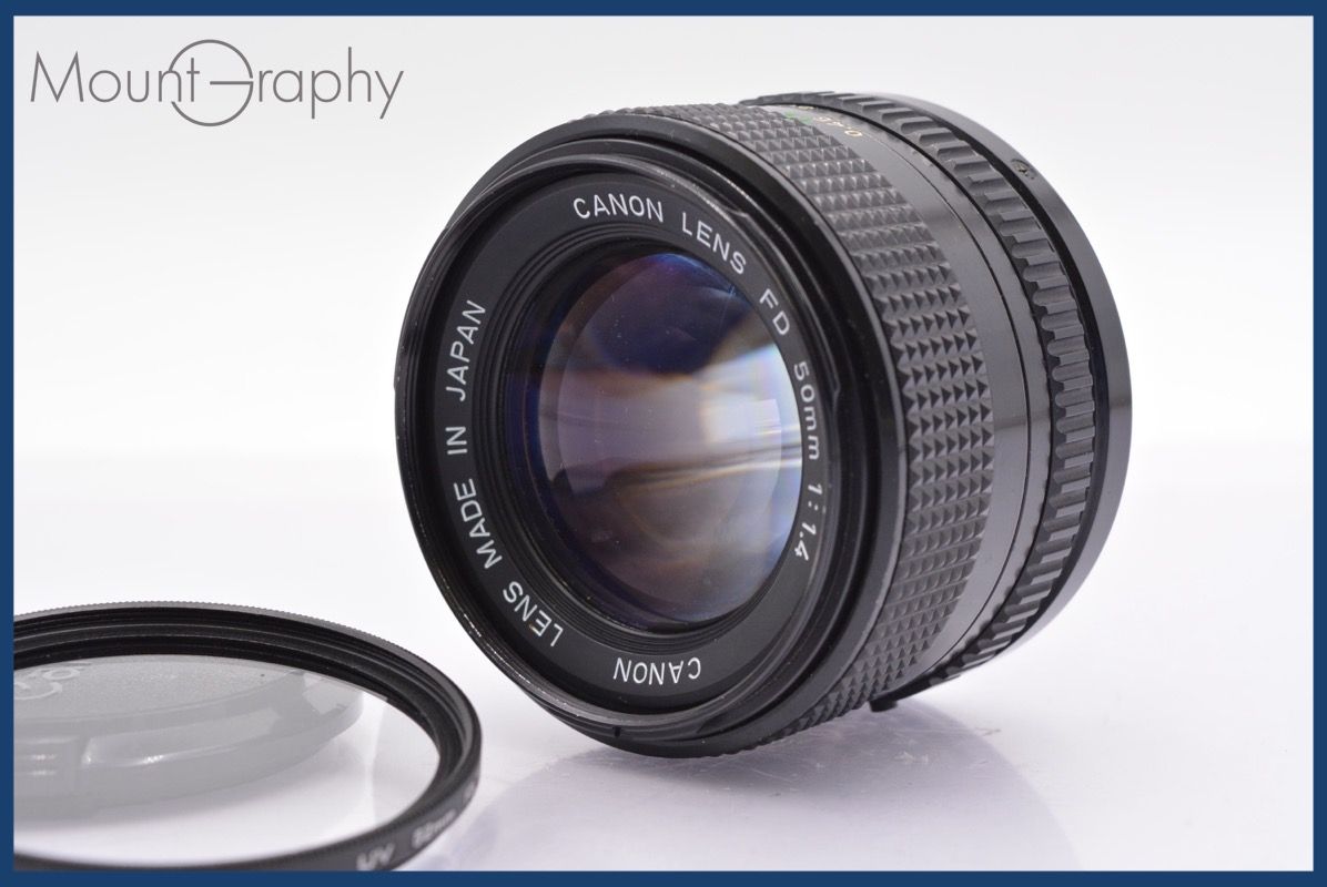 ☆極上美品☆ キヤノン Canon NEW FD 50mm F1.4 前キャップ&レンズ