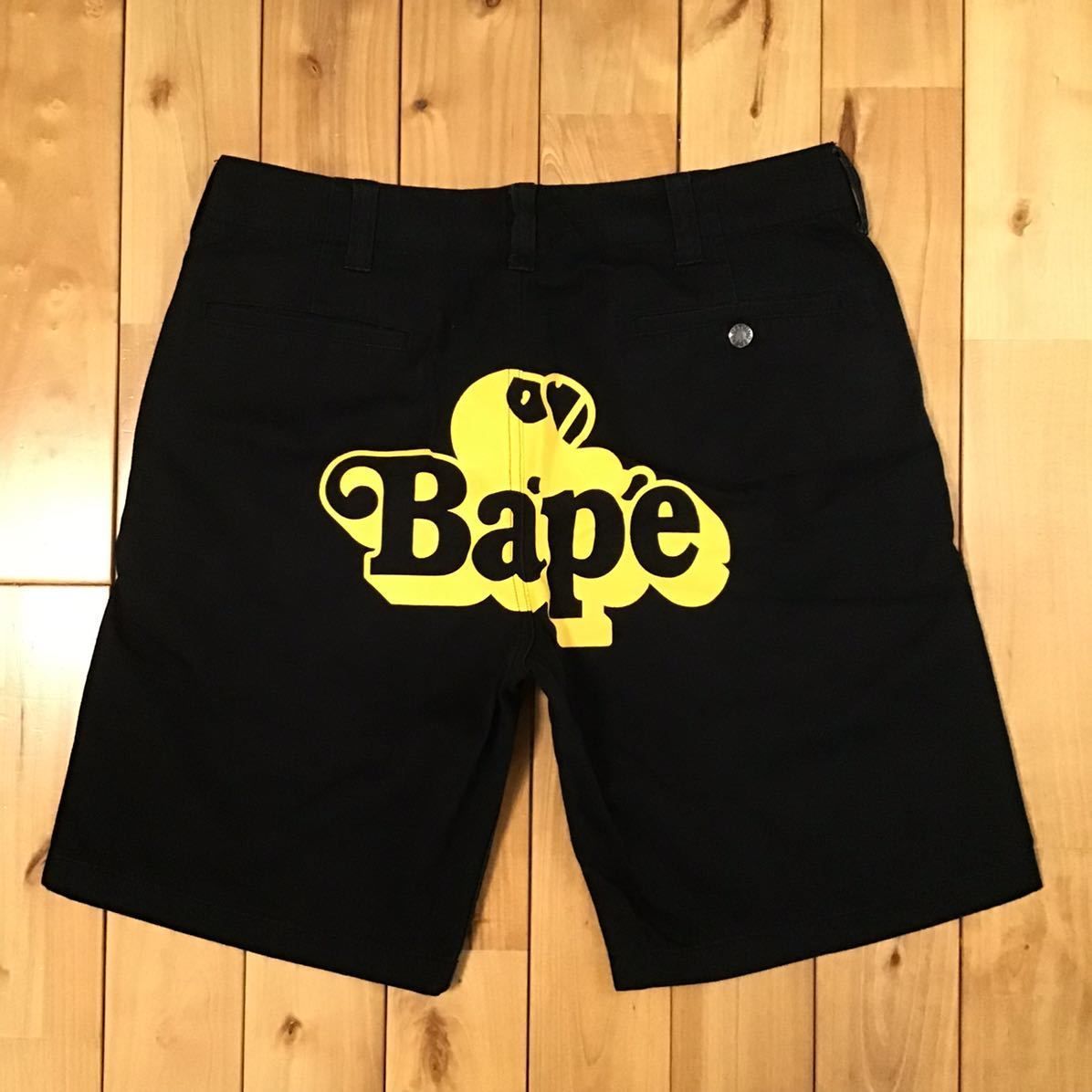 お昼寝 マイロ ハーフパンツ Mサイズ black a bathing ape BAPE NAP BABY MILO shorts エイプ ベイプ  アベイシングエイプ NIGO - メルカリ