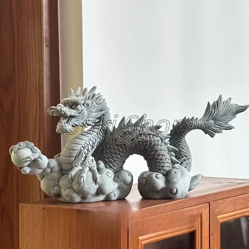 開運 龍 龍神 龍大皿【陶器製】作家物 開運 龍 龍神 龍大皿【陶器製