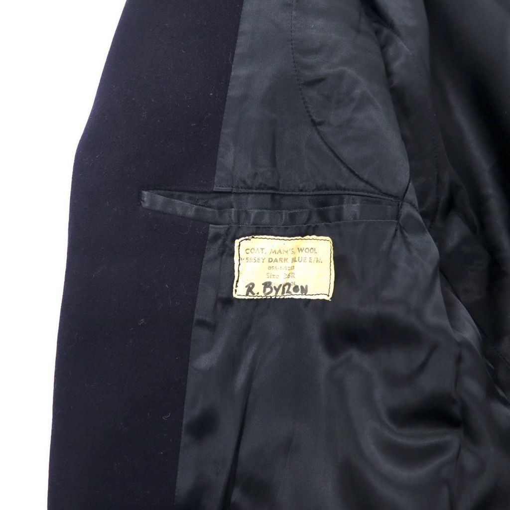 US NAVY 60年代 Pコート 36R ネイビー ウール 内部ステンシル COAT