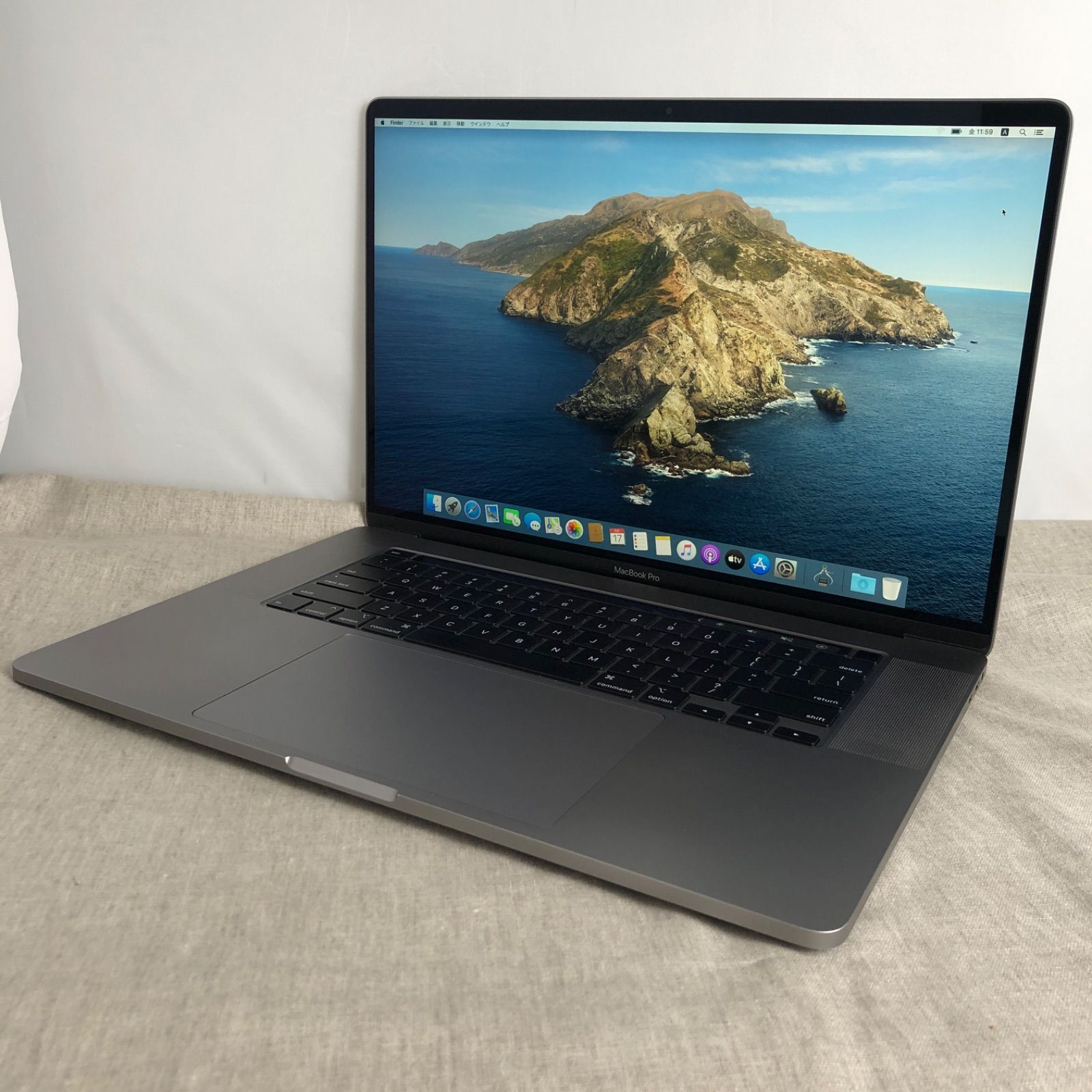 【本体のみ】Apple MacBook Pro (16インチ， 2019)【Touch Bar・i7・Radeon Pro 5300M・16GB・SSD512GB】A2141 EMC3347/LT-240633（158425）