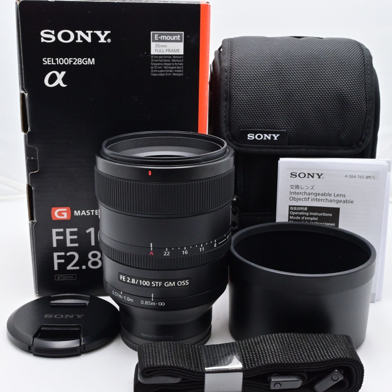 極上美品！魔法のボケ！SONY FE100mm GM STFボケ味特化レンズ 極上