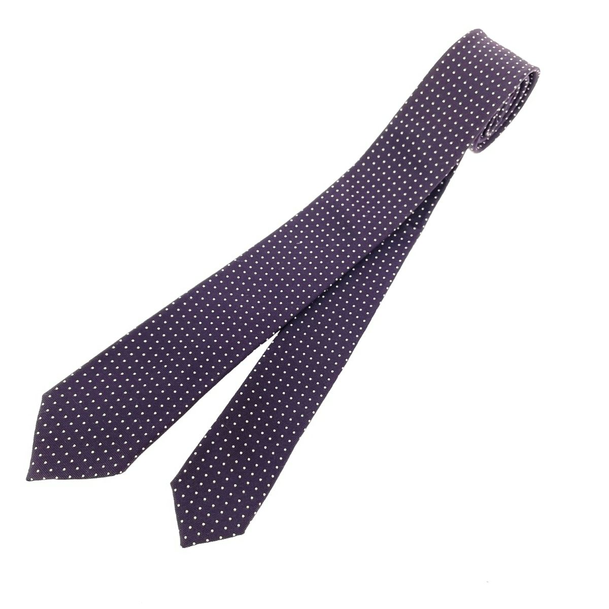 Christian Dior クリスチャンディオール ナロータイ パープル シルク