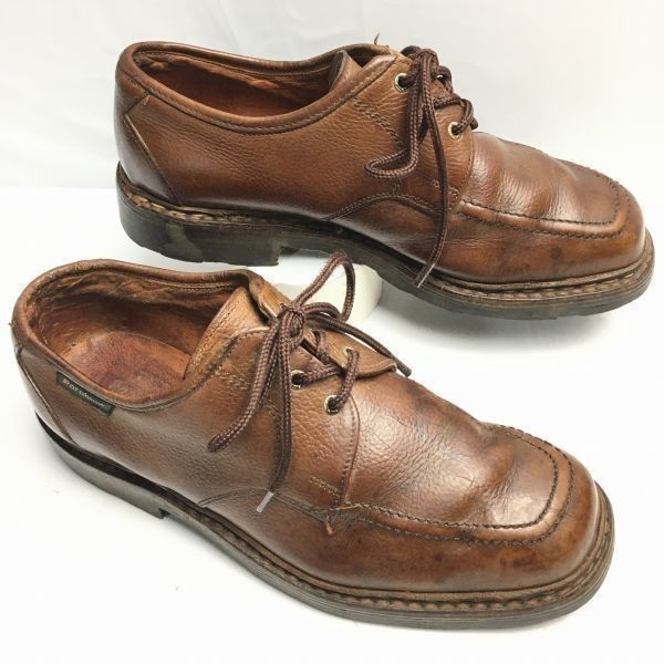 交換OK Paraboot パラブーツ Vintage モデル size27.5-28.0-28.5相当 レザーシューズ ローブーツ ダーク茶|BROWN |men s 管No.WZF-134<sale>