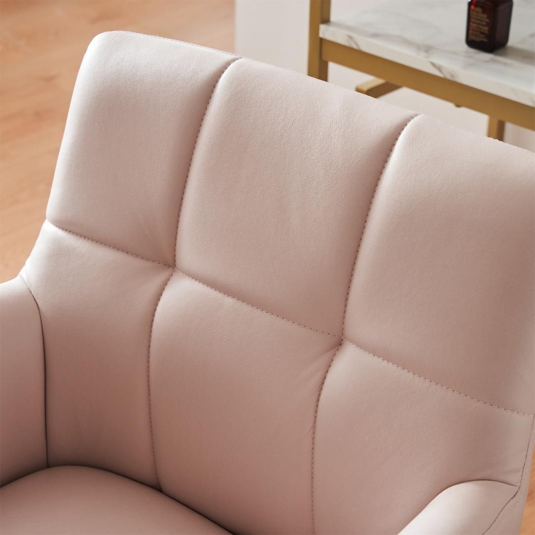 目玉新作】ピンク デスクチェア 椅子 回転 昇降 肘あり 背もたれあり yew3