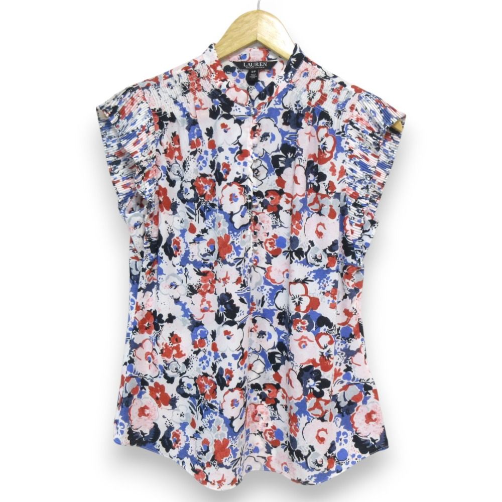美品 21SS LAUREN RALPH LAUREN ローレンラルフローレン フラワー 