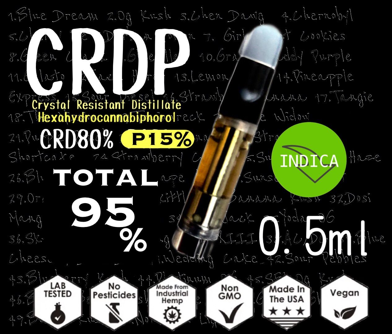 CRDP 15%×10本 くね Full Cannabinoid Liquid】