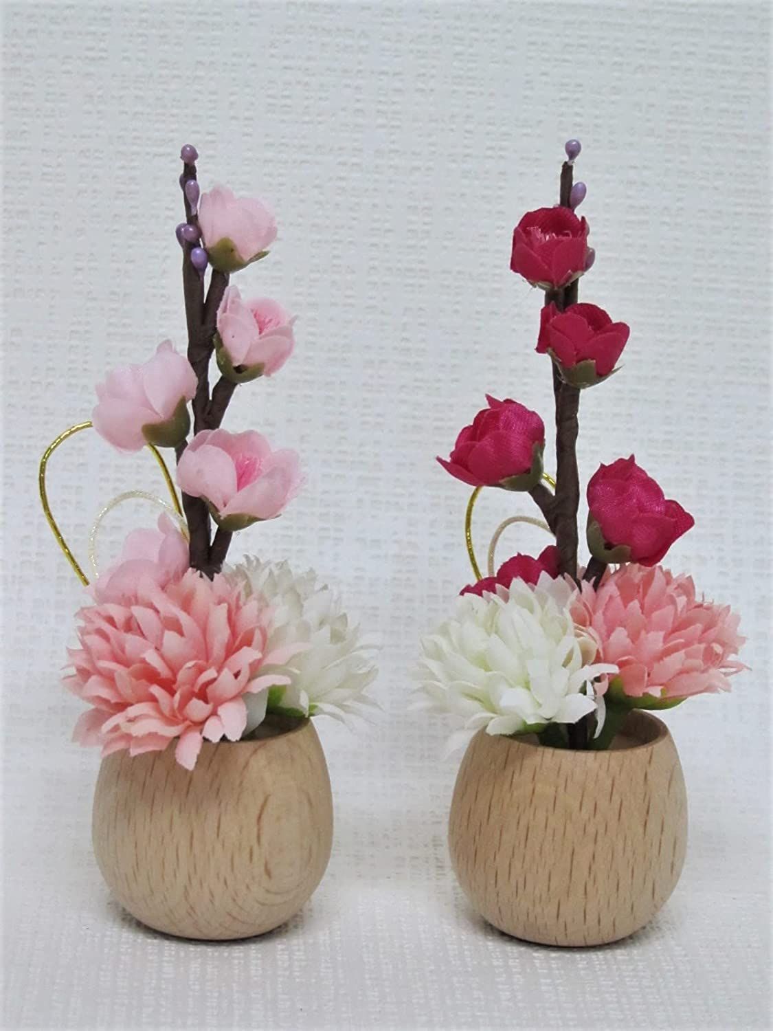 雛人形 紅白梅 雛人形用 ひな人形 飾台幅50～75ｃｍ用 (花飾り くるみ)