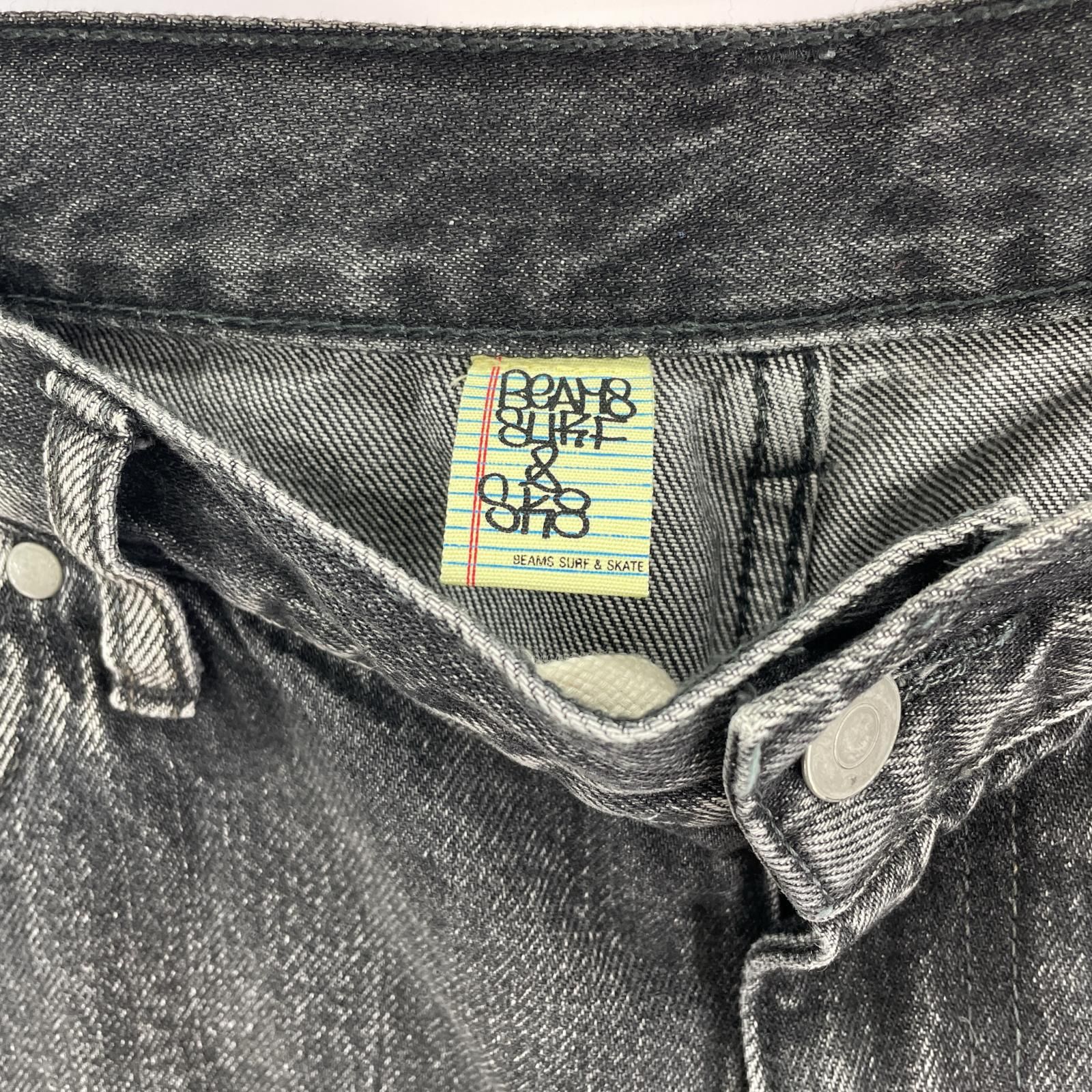 BEAMS デニム・ジーンズ SSZ 8P BLACK DENIM ブラック - メルカリ
