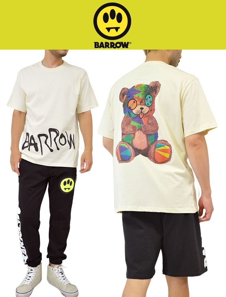 BARROW バロウ テディベアTシャツ TEDDY BEAR JERSEY T-SHIRT BARROW バロウ テディベアTシャツ TEDDY BEAR JERSEY T-SHIRT