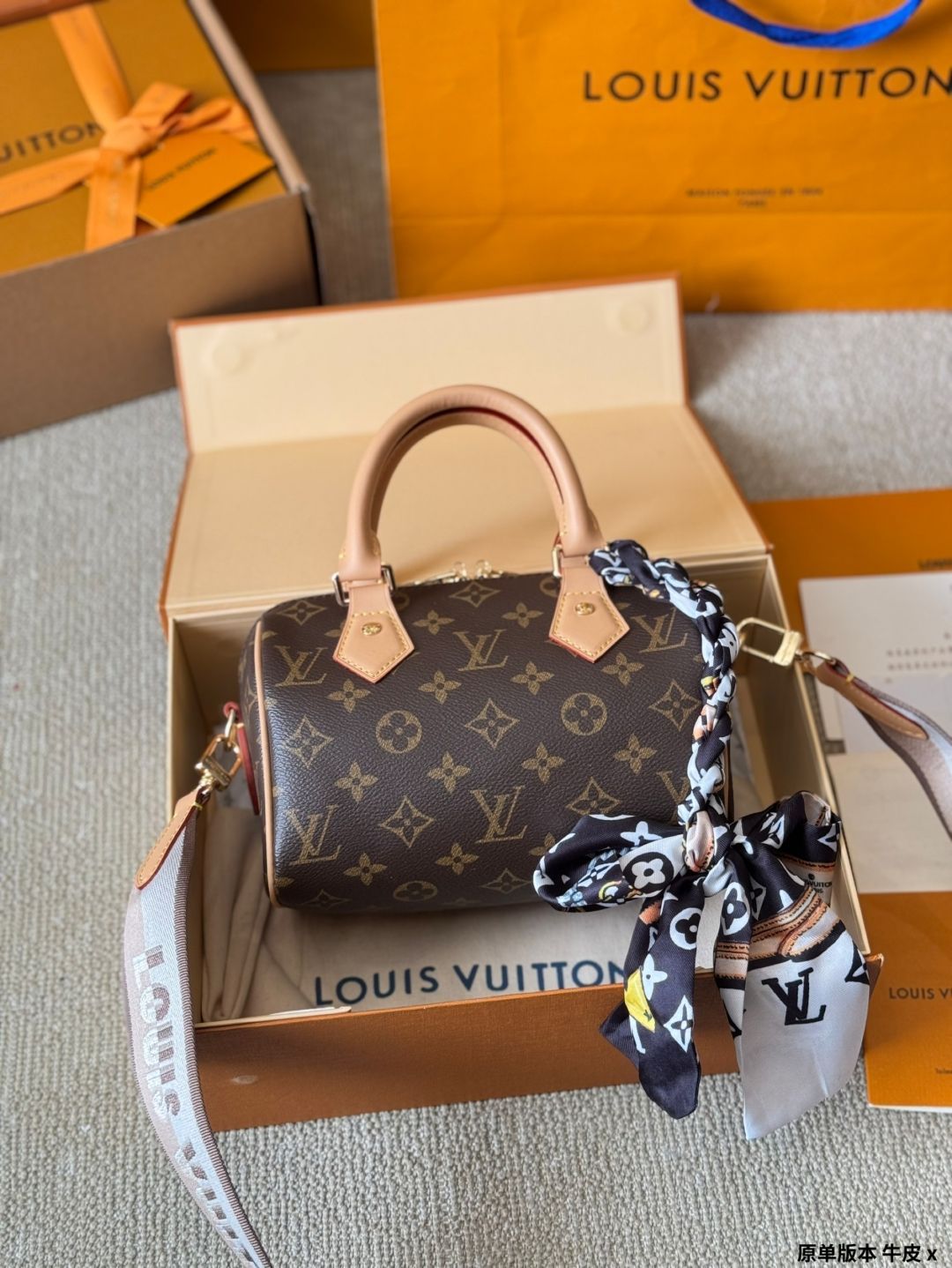 値下げ❣️希少⭐️LOUIS VUITTON トランク & バッグ スカーフ 434730-0_c4861dca-5768-49e0-