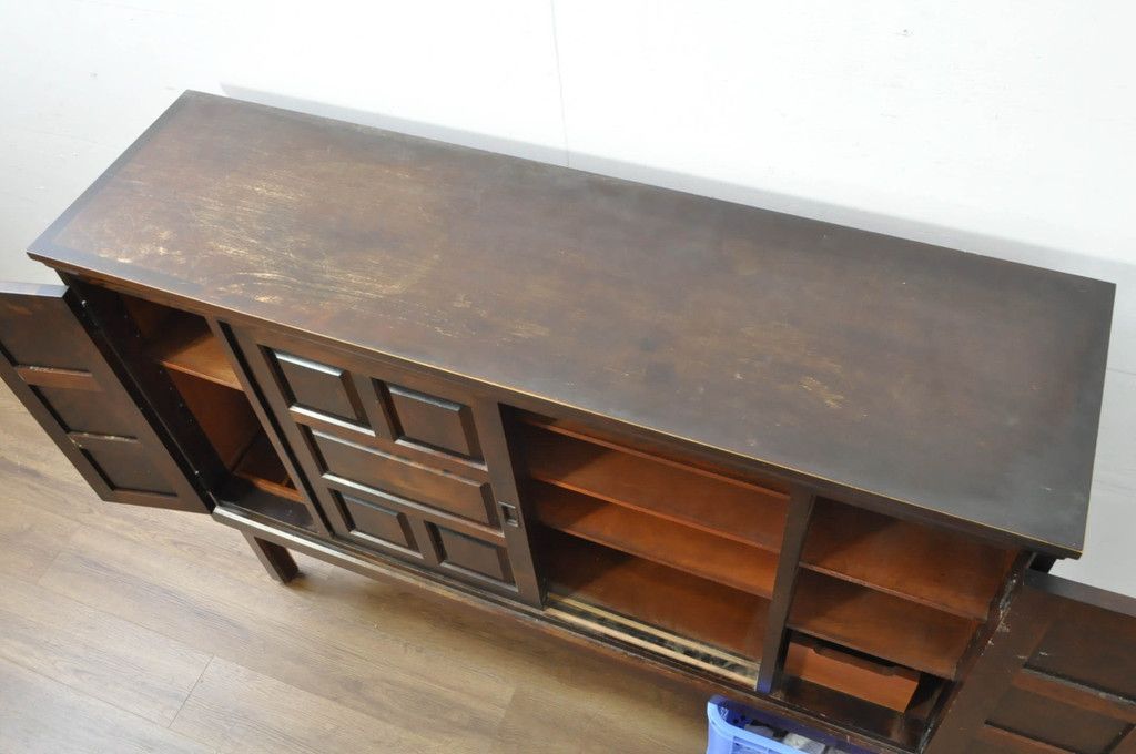 ☆事前問合せ必須☆ 北海道民芸家具 下駄箱 中古 希少 廃盤品 サイド