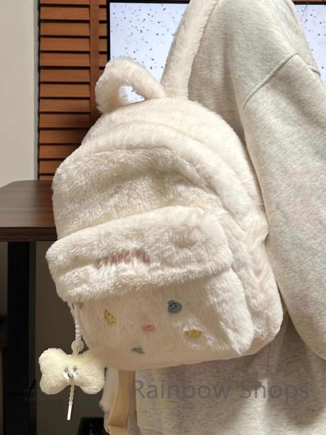 ダブル ショルダー 即 OK バッグ 女子 ぬいぐるみ 甘美 手提げ バッグ 通学 バッグ RlT3642