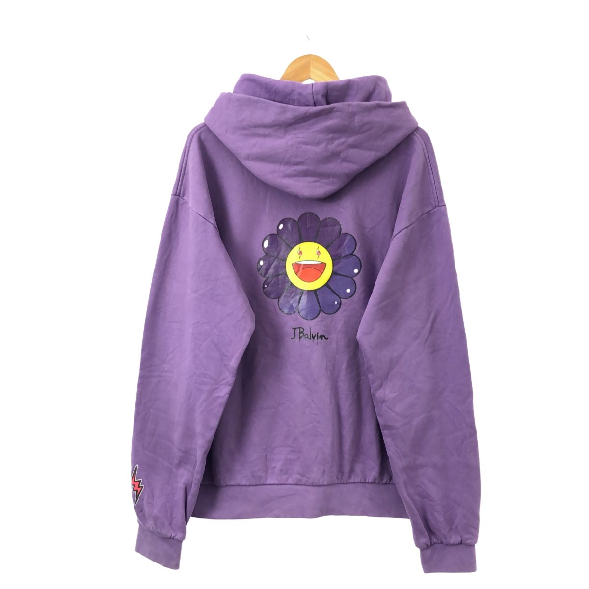 J.BALVIN × TAKASHI MURAKAMI ジェイ・バルヴィン 村上隆 Morado Flower Hoodie PURPLE フラワー  フーディー パーカー - メルカリ