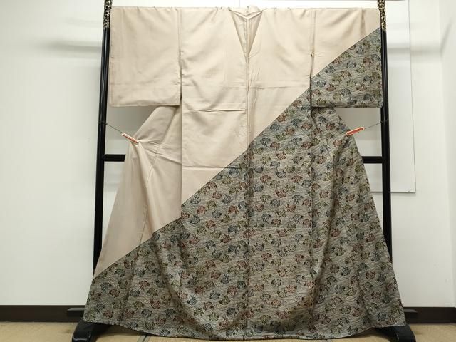 平和屋着物●訪問着　本場染大島紬　荒磯　正絹　逸品　CAAS9383th 平和屋着物○訪問着 本場染大島紬 荒磯 正絹 逸品 CAAS9383th - メルカリ