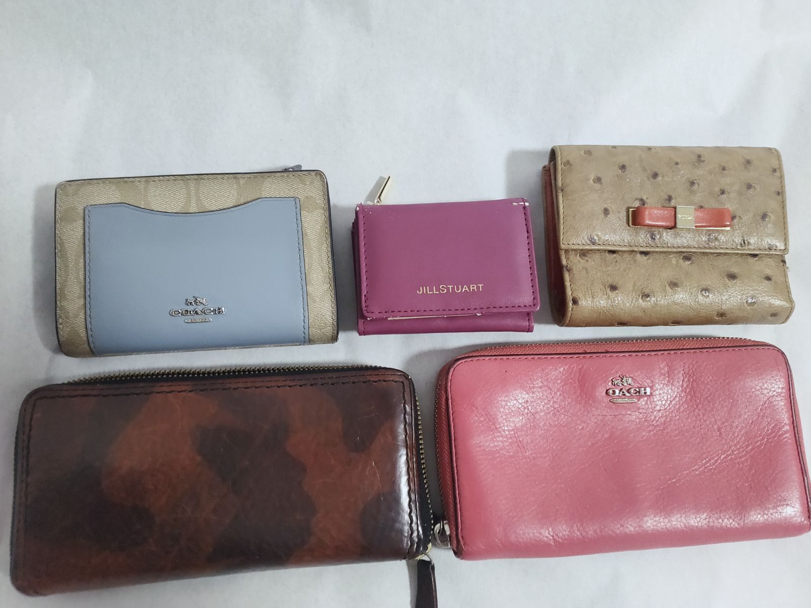 Cランク ブランド財布 COACH.JILLSTUART. NELD.FURLA等 小物財布 長財布セット