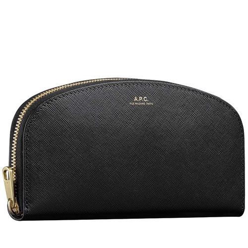 新品未使用】 A.P.C. 財布 心地よ ラウンドジップ ハーフムーン