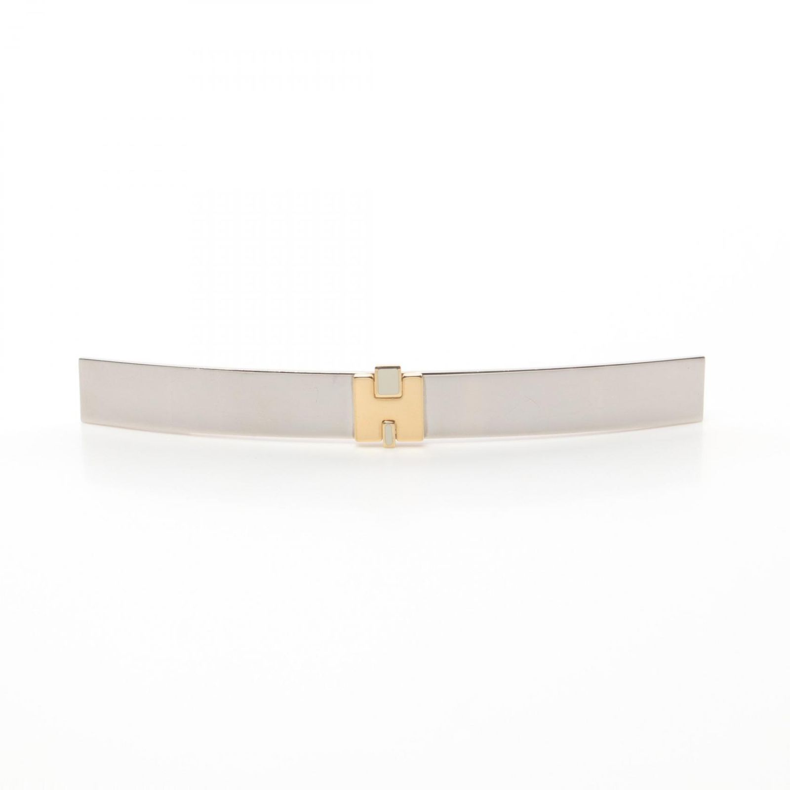 HERMES エルメス バレッタ　アイリーン　シルバー／ゴールド　箱付き エルメス HERMES バレッタ アイリーン シルバーxゴールド