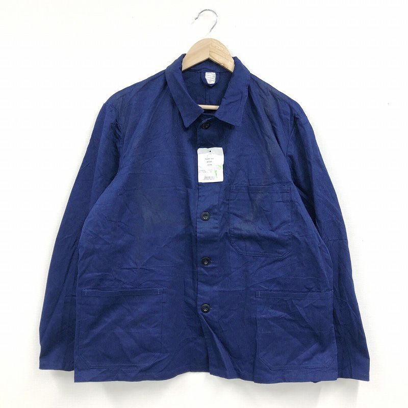 NundA ユーロ ワーク ジャケット カバーオール ブルー 48 Deadstock ユーロ ワークジャケット カバーオール EURO WORK