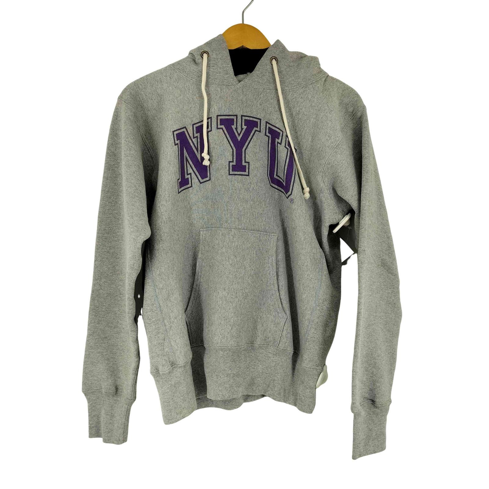 チャンピオン Champion REVERSE WEAVE 赤単復刻 カレッジプリントプルオーバーパーカー メンズ JPN：L 