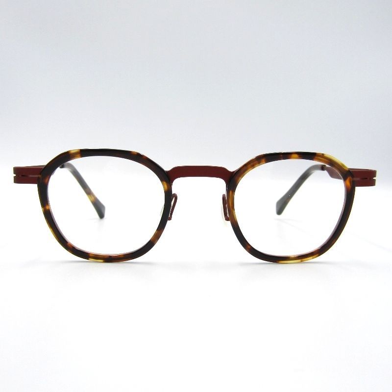 美品 XIT エックスアイティー メガネフレーム C017 フランス製 多角形  