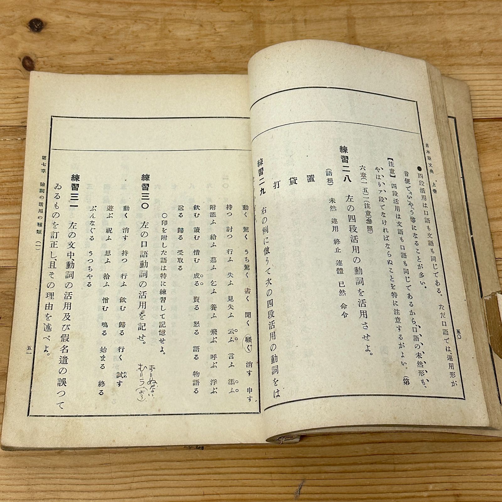 希少本】古書 日本新文典 上下巻合本 昭和レトロ 当時物 大正10 希少本】古書 日本新文典 上下巻合本 昭和レトロ 当時物 大正10