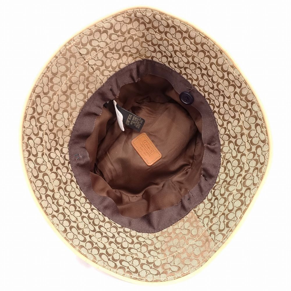 COACH バケットハット ベージュ M/L キルテッド デニム バケット ハット（ハット）｜COACH（コーチ