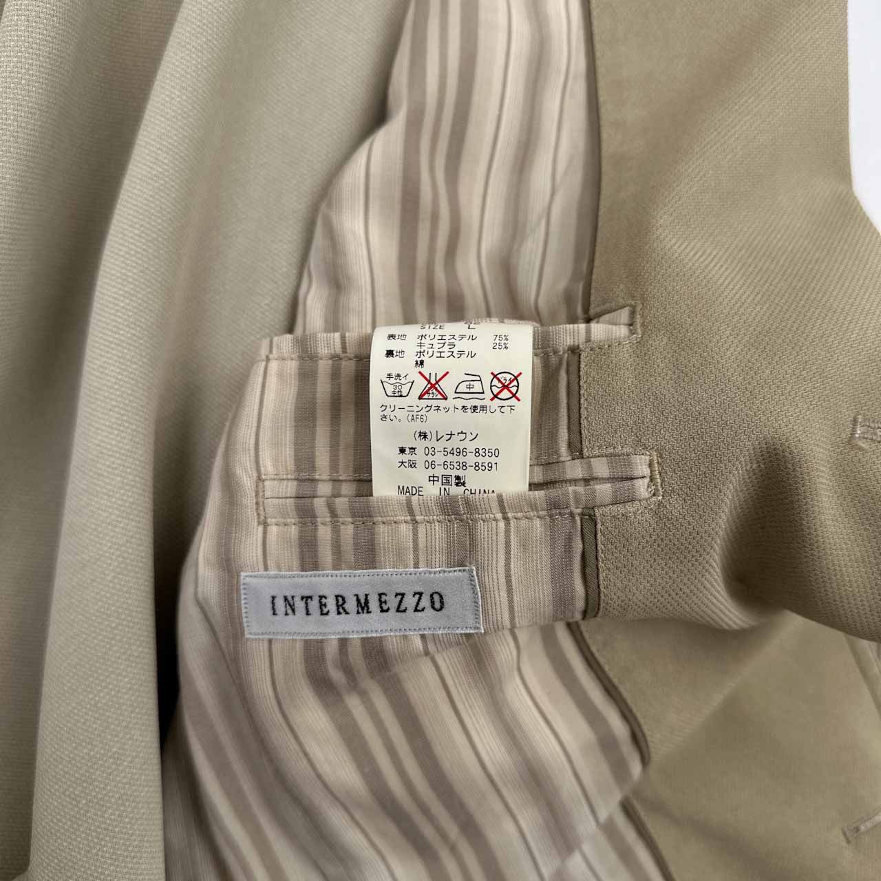 INTERMEZZO インターメッツォ テーラードジャケット Lサイズ/ベージュ
