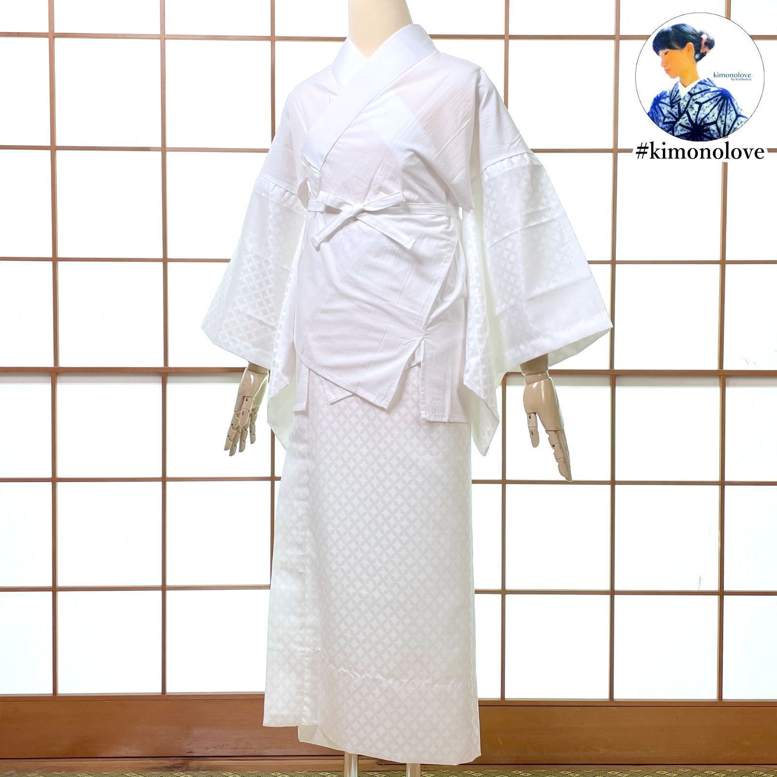 平和屋着物○長襦袢 無双仕立て 手描き 枝花文 正絹 逸品 AABC8001ph